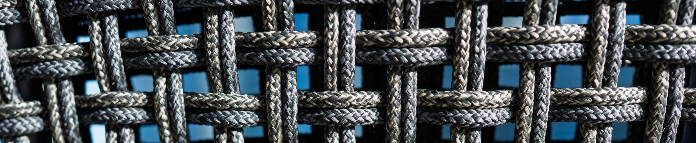 Strings weave and blue